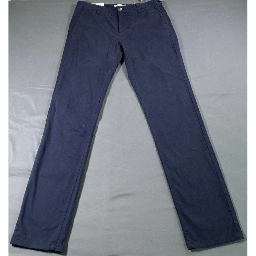 Hawker Rye Mens‎ Slim Fit Chino Pants Navy Blue 33x34 NWT MGW20252-SL